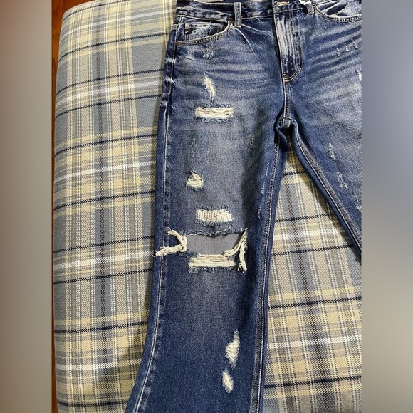 KanCan NWT Larisa Ultra High Rise Relaxed Fit Mom Jeans Distressed 9/28 - Picture 6 of 15